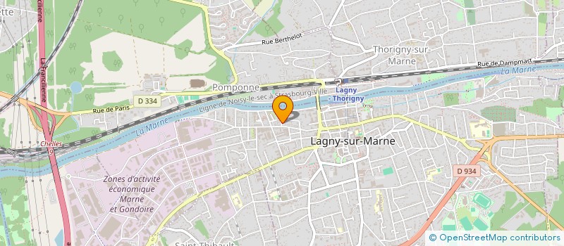 localisation de l'entreprise VITANOVA  LAGNY-SUR-MARNE