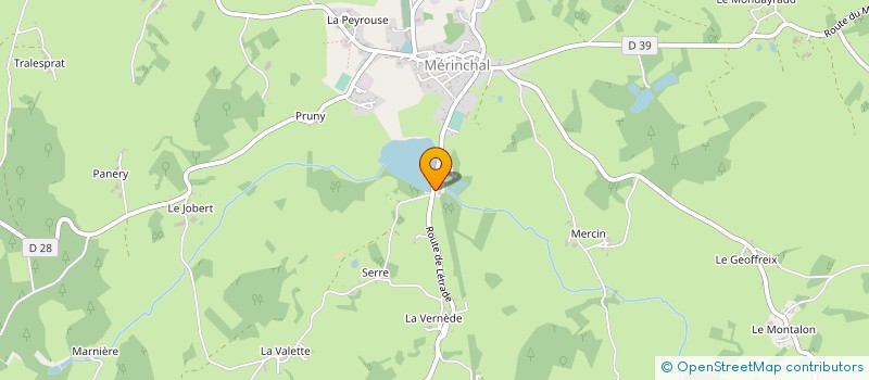 localisation de l'entreprise VITANUTRITION  MERINCHAL
