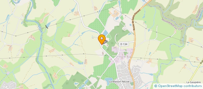localisation de l'entreprise VITAPOM à MONTREVAULT-SUR-EVRE
