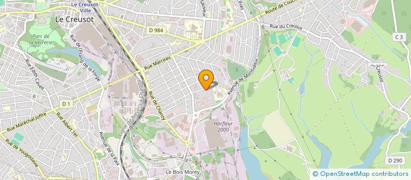 localisation de l'entreprise VITARIS à LE CREUSOT