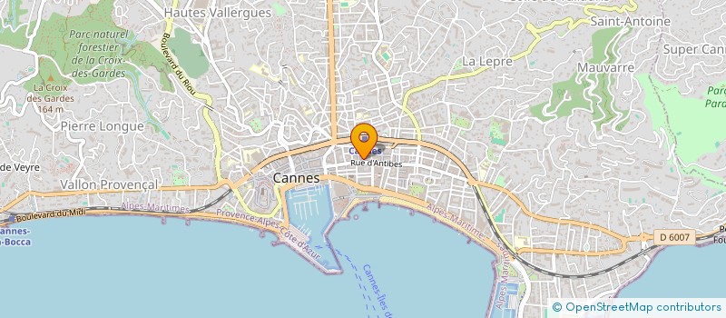 localisation de l'entreprise VITARMONIE CENTRE HELENE GALE à CANNES