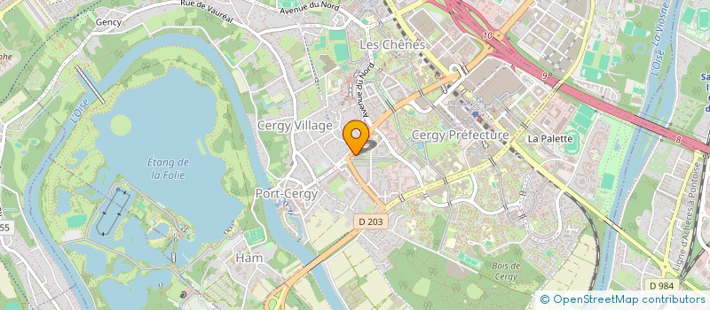 localisation de l'entreprise VITASHOOT  CERGY