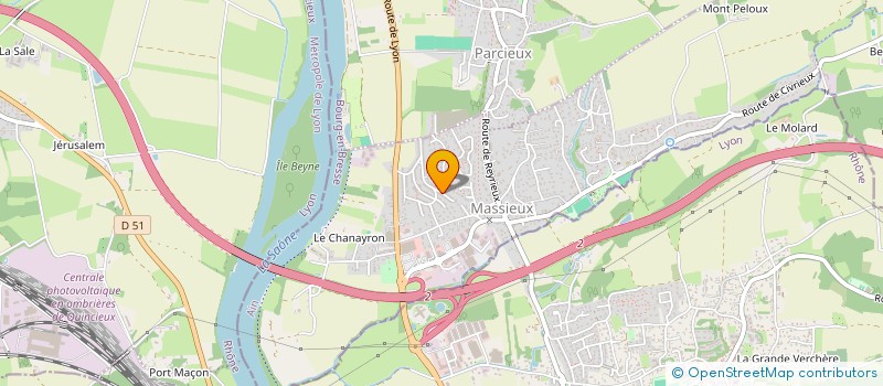 localisation de l'entreprise VITE ET BIEN SERVICE  MASSIEUX