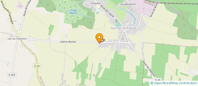 localisation de l'entreprise VITECO à GENSAC-LA-PALLUE