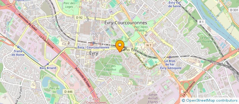 localisation de l'entreprise VITEK à EVRY-COURCOURONNES