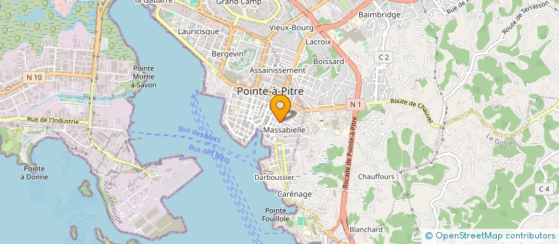 localisation de l'entreprise VITELEC à POINTE A PITRE
