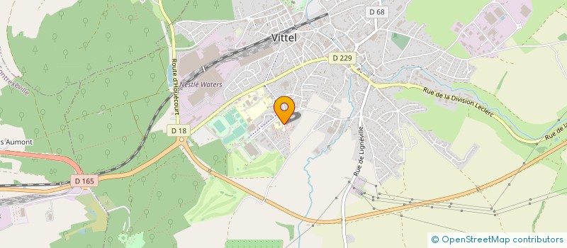 localisation de l'entreprise VITELIS à VITTEL