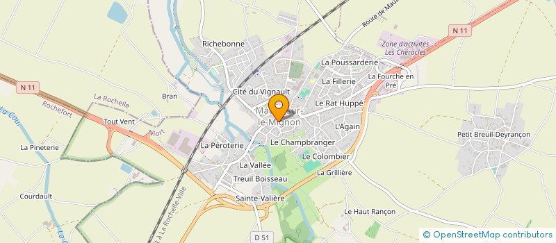 localisation de l'entreprise VITELLINI  MAUZE-SUR-LE-MIGNON