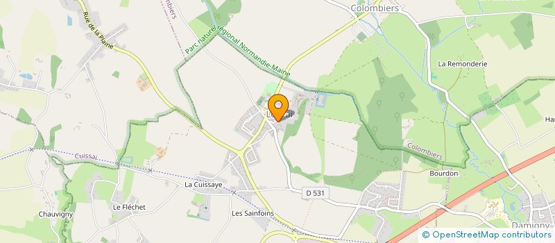 localisation de l'entreprise VITHAC à LONRAI