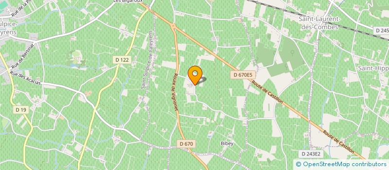 localisation de l'entreprise VITHIC à SAINT-EMILION