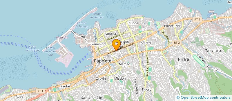 localisation de l'entreprise VITI à PAPEETE