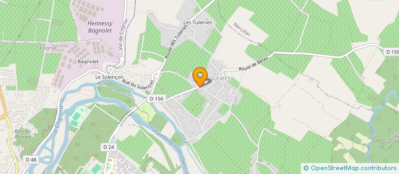 localisation de l'entreprise VITI BIO SERVICES à CHATEAUBERNARD
