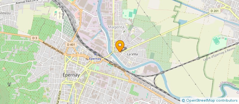localisation de l'entreprise VITI COMPETENCES à EPERNAY