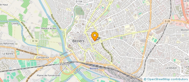 localisation de l'entreprise VITI D'OC à BEZIERS