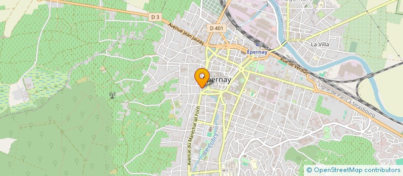 localisation de l'entreprise VITI & FI à EPERNAY