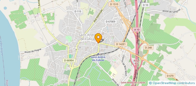 localisation de l'entreprise VITI GIRONDE G-S à SAINT-ANDRE-DE-CUBZAC