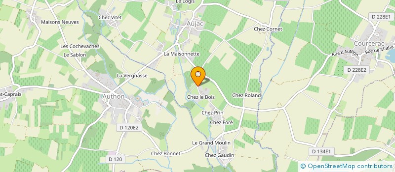 localisation de l'entreprise VITI-PLANTS FRADIN  AUJAC