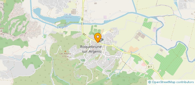 localisation de l'entreprise VITI PRESTAS à ROQUEBRUNE-SUR-ARGENS