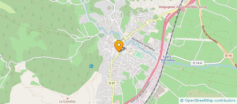 localisation de l'entreprise VITI PROVENCE à CUERS