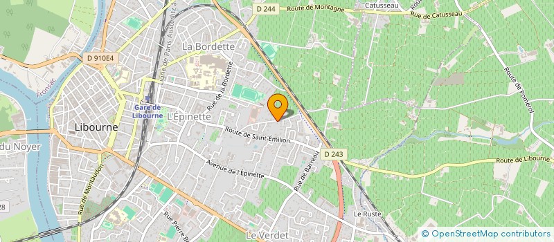 localisation de l'entreprise VITI SERVICE  LIBOURNE