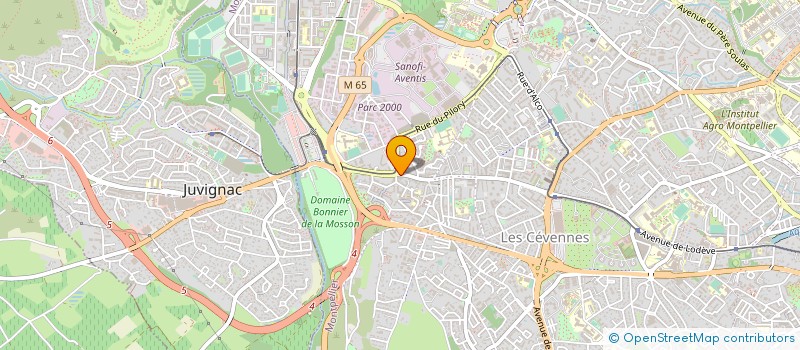 localisation de l'entreprise VITI SERVICES OCCITANE à MONTPELLIER