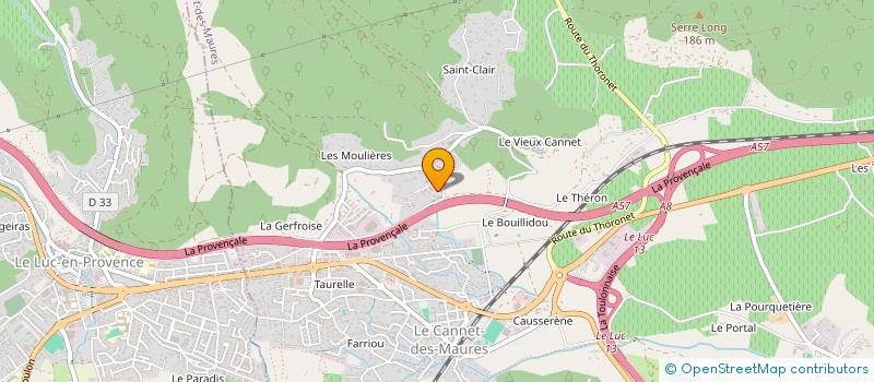 localisation de l'entreprise VITIAGRI 340  LE CANNET-DES-MAURES