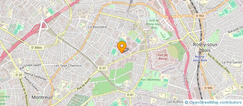 localisation de l'entreprise VITISOL à MONTREUIL