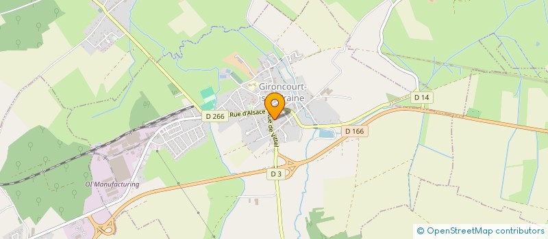 localisation de l'entreprise VITMAT à GIRONCOURT-SUR-VRAINE