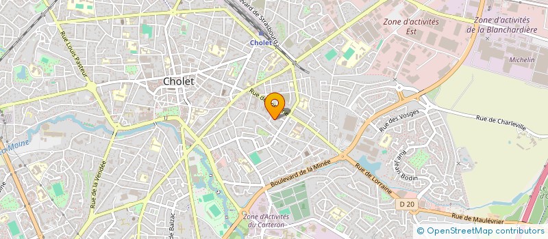 localisation de l'entreprise VITONIC CLUB à CHOLET