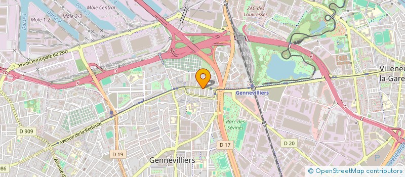 localisation de l'entreprise VITOS à GENNEVILLIERS