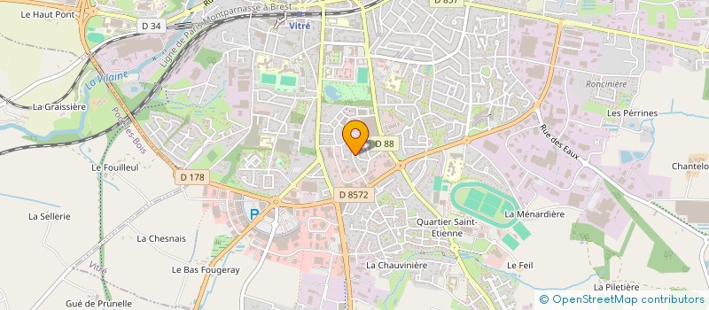 localisation de l'entreprise VITR à VITRE