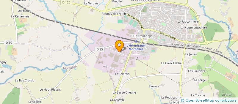 localisation de l'entreprise VITR-ALU à L'HERMITAGE