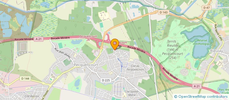 localisation de l'entreprise VITR'IMPACT  PECQUENCOURT