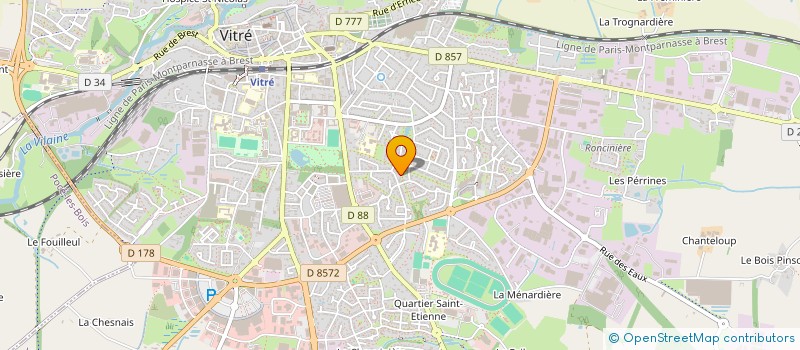 localisation de l'entreprise VITR'IN  VITRE