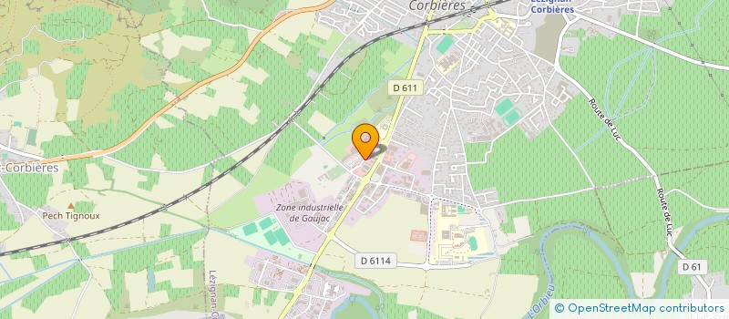 localisation de l'entreprise VITRAC INVEST  LEZIGNAN-CORBIERES