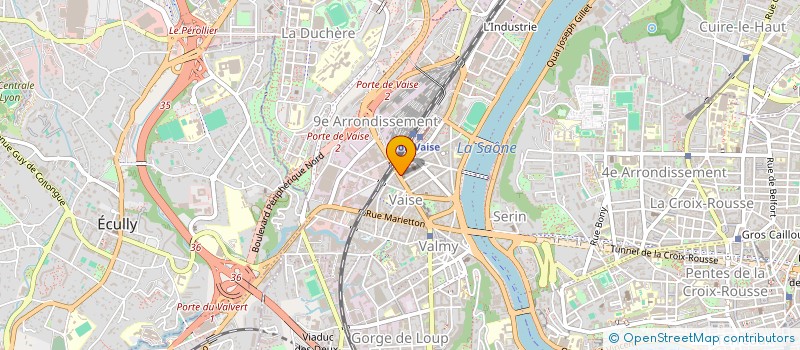 localisation de l'entreprise VITRAGE AUTO VAISE  LYON