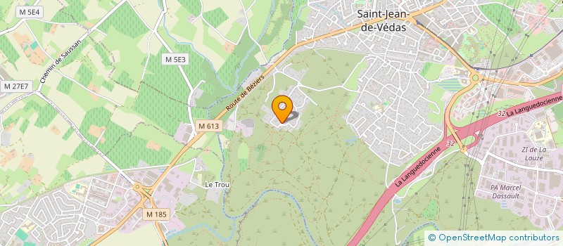 localisation de l'entreprise VITRAGE OCCITAN à SAINT-JEAN-DE-VEDAS