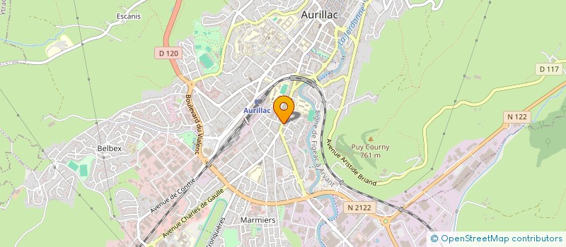 localisation de l'entreprise VITRAGE XV à AURILLAC