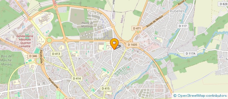 localisation de l'entreprise VITRAGES 77 à MELUN