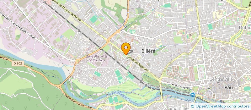 localisation de l'entreprise VITRAGES AUTOMOBILES DU VERT GALANT  BILLERE