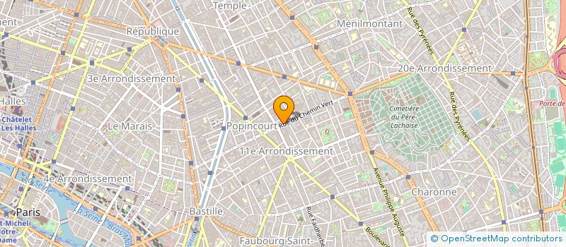 localisation de l'entreprise VITRAGES DECORS ET PEINTURES  PARIS