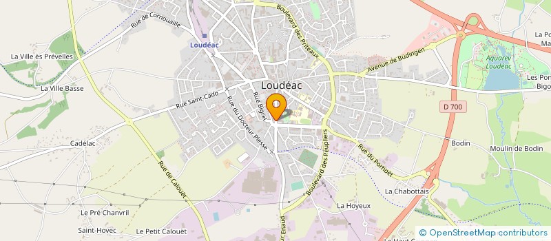 localisation de l'entreprise VITRAGES ISOLANTS DE BRETAGNE à LOUDEAC