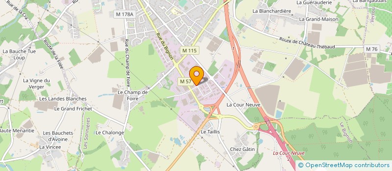 localisation de l'entreprise VITRAIL BRETAGNE à LES SORINIERES