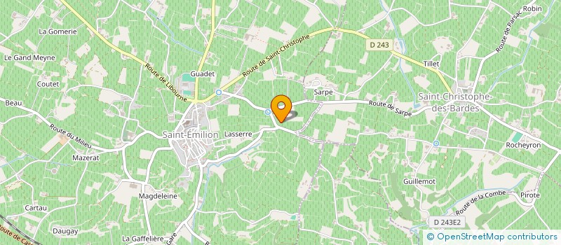 localisation de l'entreprise VITRAIL COLOR  SAINT-EMILION