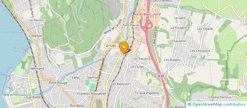 localisation de l'entreprise VITRAIX à AIX LES BAINS