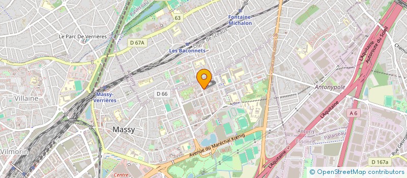 localisation de l'entreprise VITRAUTO à MASSY