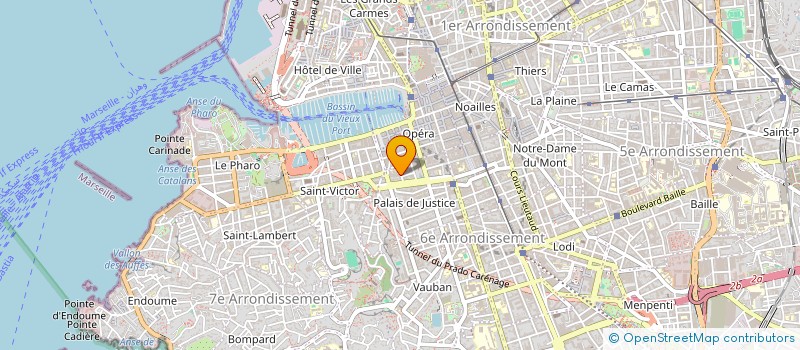 localisation de l'entreprise VITRAUX D ART à MARSEILLE