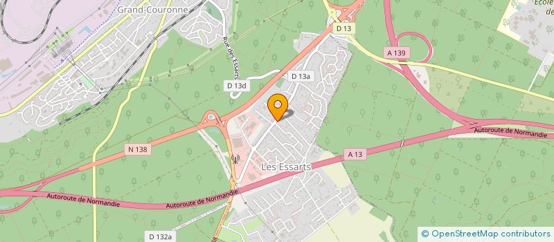 localisation de l'entreprise VITRAUX D'ART FORFAIT  GRAND-COURONNE