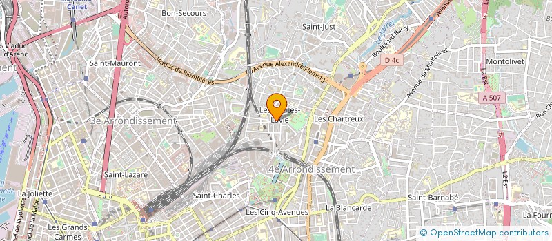 localisation de l'entreprise VITRAUX IMBERT à MARSEILLE
