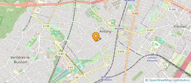 localisation de l'entreprise VITRAUX PHONIA à ANTONY